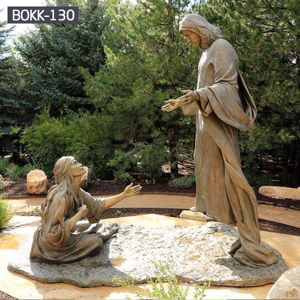 Religious garden outdoor bronze statues from Bible story for sale