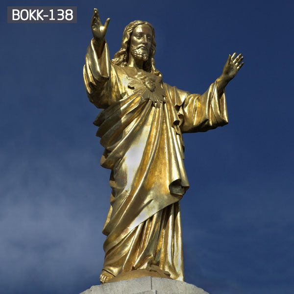 Sacred heart Jesus life size bronze outdoor statues for sale