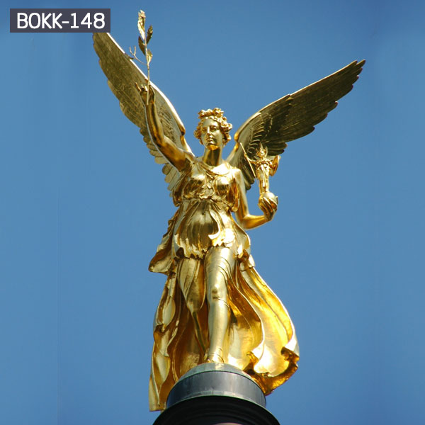 Large golden winged angel statues for outdoor ornaments costs
