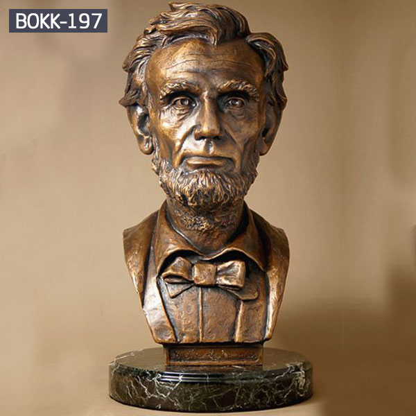 Bespoke bronze bust Abraham Lincoln head statues for sale