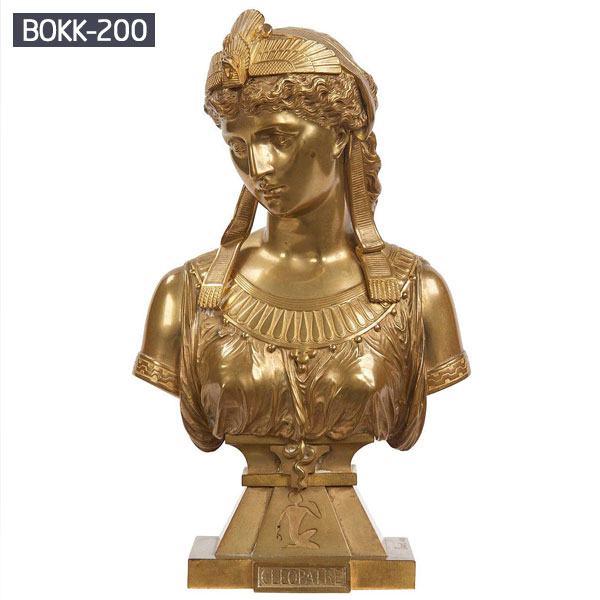 Brass Greek lady head decorative bust statues for home decor