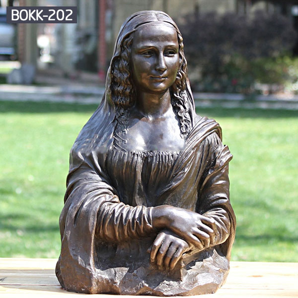 Mona Lisa bust bronze head famous statues for sale