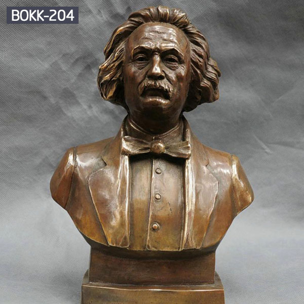 Classical bust Einstein head sculpture metal bronze casting