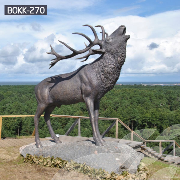 Buy bronze casting elk statues outdoor for sale