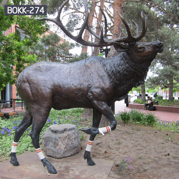 Garden bronze casting ornament statues of stag priceGarden bronze casting ornament statues of stag price