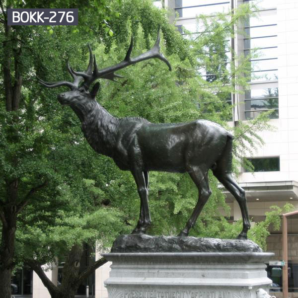 Outdoor decorative standing deer sculptures for sale