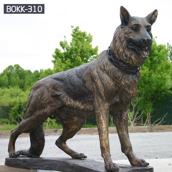 Life size brass hunting dog garden statues costs