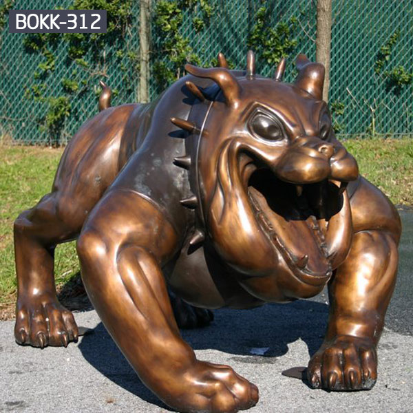 Online sale full size bulldog giant animal statues for garden