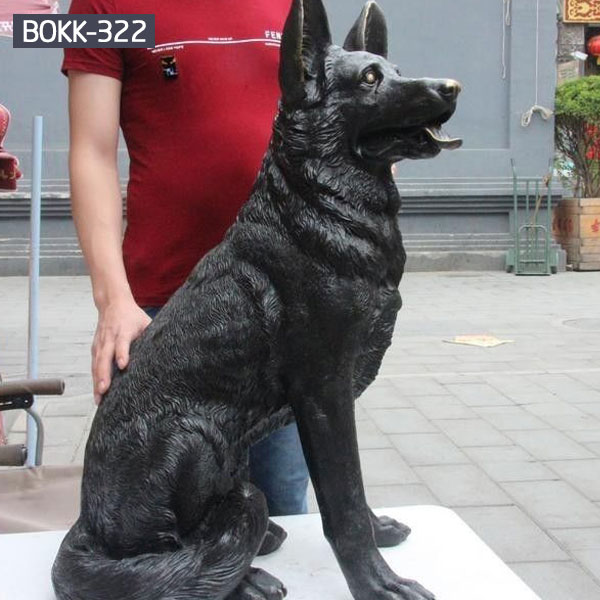 Bronze life size sitting personalized dog statues to buy