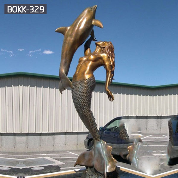 large bronze mermaid statue outdoor for sale