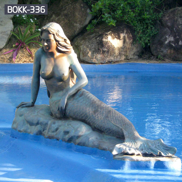 Little mermaid garden art bronze statue to buy