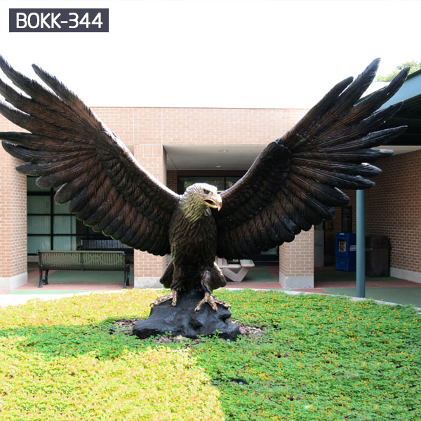 Large metal eagle lawn statues to buy