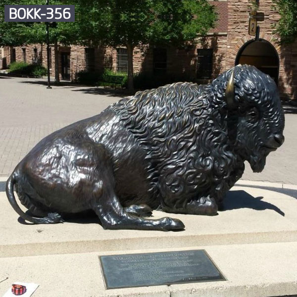 Outdoor metal bronze big bull lawn statues costs