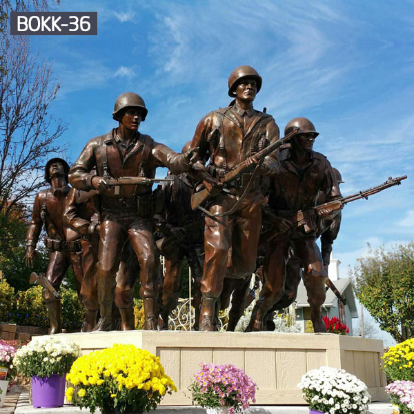 Famous military solders statues bronze casting memorials for sale