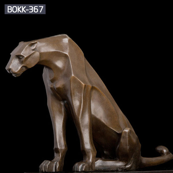 Metal bronze casting leopard wildlife animal statues for sale