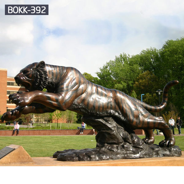 Life size bronze tiger outdoor garden wildlife sculptures costs