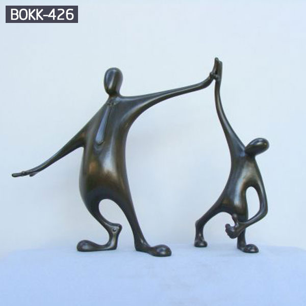 Abstract metal art figure dancing sculpture for home decor