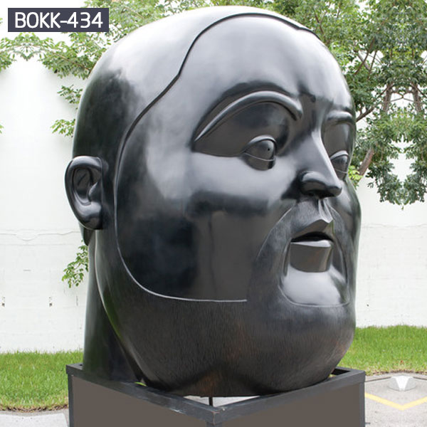 Bespoke modern city bronze statues of woman head for sale