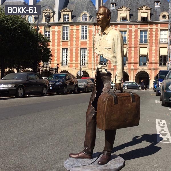 Life size France Bruno catalano les voyageurs for sale