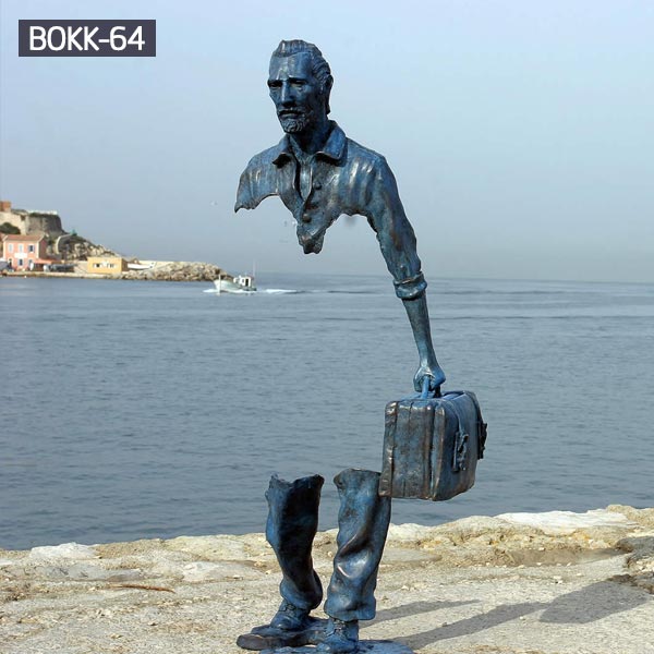 Bruno Catalano Sculpture the traveler bronze statues for sale