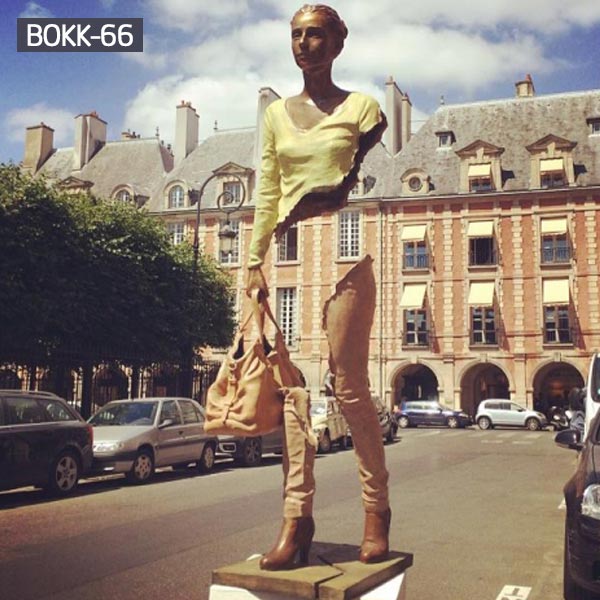 life size modern bronze street art bruno catalano price