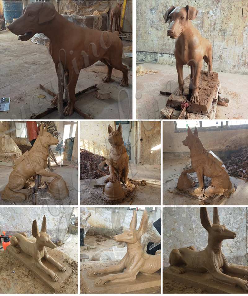 clay models for the bronze animal statues-YouFine Sculpture